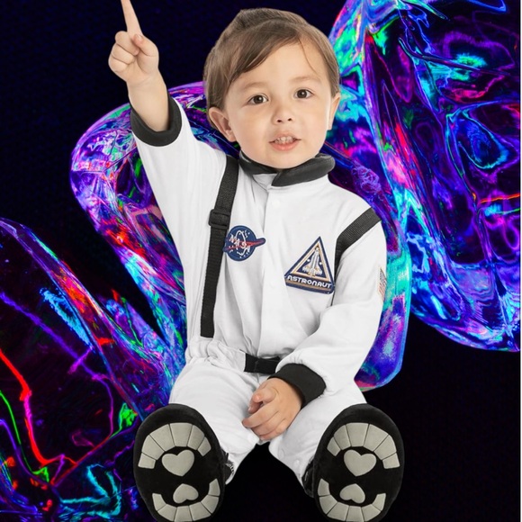 🆕NASA Kids White Astronaut Costume - Picture 6 of 13